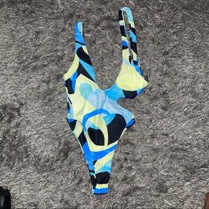 90s themed Tropical Island Bathing suit